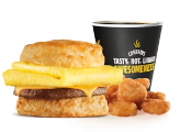 Carl's jr Sausage Egg & Cheese Biscuit Combo