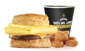 Sausage Egg & Cheese Biscuit Combo